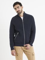 Celio Vezipper Sweatshirt Blau