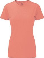 Russell Žíhané dámské tričko z polybavlny 35% bavlna 65% polyester Barva: korálová melír, Velikost: XL Z165F