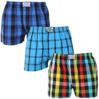 3PACK pánské trenky Styx klasická guma nadrozměr vícebarevné (3E010106) 4XL