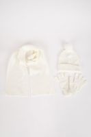 DEFACTO Girl 3-Piece Knitted Scarf Beanie Glove Set