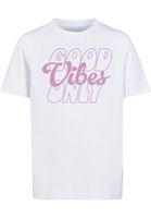 Children's T-shirt with the inscription "Good Vibes Only" white