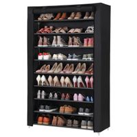 Boxxx REGÁL NA TOPÁNKY, čierna, 100/162/28 cm