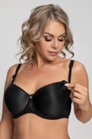 Kojící podprsenka Biggi Adel - vyztužená Černá 85E