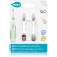 Nuvita Sonic Clean&Care Replacement Brush Heads náhradné hlavice pre sonickú zubnú kefku na baterky pre bábätká Sonic Clean&Care Medium Red/White 2 ks