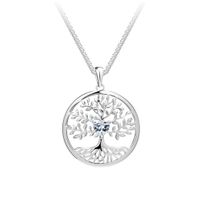Preciosa Krásný stříbrný náhrdelník Strom života Sparkling Tree of Life 5329 00 (řetízek, přívěsek)