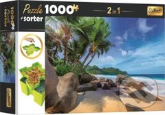 Puzzle s třídičem 2v1: Exotická pláž - puzzle z kategorie Přírodní scenérie