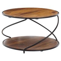 MID.YOU KONFERENČNÝ STOLÍK, farba indického palisandra, drevo, 58/58/35 cm