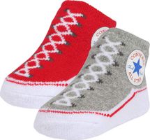 CONVERSE Čarape 'Chuck Taylor'  siva / miks boja / crvena