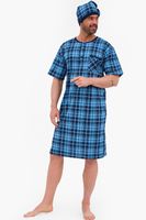 Noční košile Cornette 109/35 - bavlna Tmavě modrá 2XL