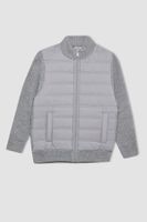 DEFACTO Boy Half Turtleneck Zipper Pocket Plain Basic Knitwear Jacket Cardigan