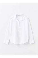 LC Waikiki LCW ECO Optic White Plain Long Sleeve Women's Shirt