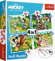 Mickeyho pekný deň  / Disney Standard Characters 4v1 - puzzle z kategorie 15 - 60 dílků