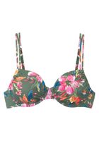 LASCANA Bikini gornji dio  maslinasta / narančasta / roza