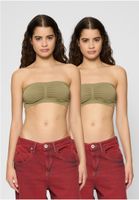 Women's bras Bandeau 2-Pack khaki+khaki
