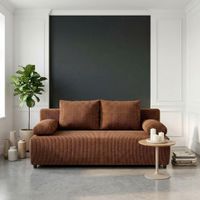 P & B ROZKLADACIA POHOVKA, textil, svetločervená