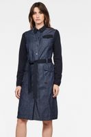 G-STAR Dress - HA army dress l\s dark blue