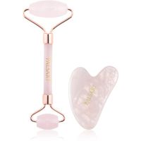 PALSAR7 Massage Roller and Guasha Rose Quartz Massagerolle für das Gesicht und Massage Hilfsmittel