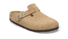 Birkenstock Boston BS Suede Embossed Regular Fit Unisex - Sandale Birkenstock - Svijetlo smeđa - 1026948-3.5 - Size: 3.5
