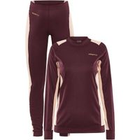 Craft CORE DRY BASELAYER SET W Дамски комплект-функционално бельо, винен, размер