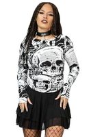 koszulka damskie - Unhappy Haunting - KILLSTAR - KSRA009535 XS
