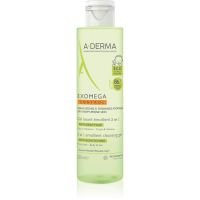 A-Derma Exomega Control 2 in 1 emollient cleansing gel гель для душу для сухої та атопічної шкіри 200 мл