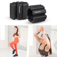 Fitness závaží na kotník a zápěstí inSPORTline Brace 2x1,5 kg mocha mousse