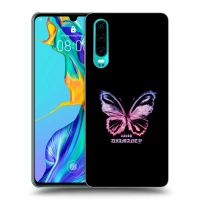 Silikónový čierny obal pre Huawei P30 - Diamanty Purple