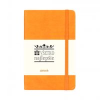 Stredný zápisník Journal - Všetko najlepšie oranžový ALBI