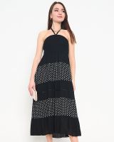 Resti Black polka dot maxi skirt PLUS SIZE - Clothing