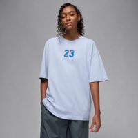 Jordan Essentials Wmns Short-Sleeve Graphic Tee Ghost - Dámske - Tričko Jordan - Sivé - DM3244-057 - Veľkosť: M