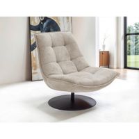 Livetastic KRESLO, textil, svetlohnedá