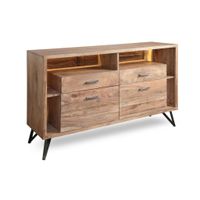 Livetastic KOMODA, akácia, farba akácie, 145/94/40 cm
