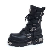 Lederschuhe Frauen - Basic Boots (373-S4) Black - NEW ROCK - M.373-S4 40