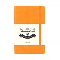 Stredný zápisník Journal - Pre výnimočnú ženu oranžový ALBI