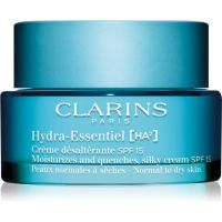 Clarins Hydra-Essentiel [HA²] Silky Cream SPF 15 svilnato nežna vlažilna krema SPF 15 50 ml