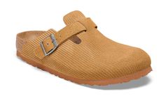 Birkenstock Boston Suede Embossed Regular Fit Femei - Sandale Birkenstock - Maro - 1025647-7 - Size: 7