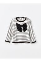 LC Waikiki Crew Neck Striped Baby Girl Sweater