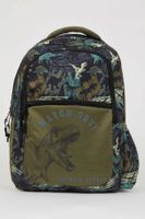 DEFACTO Boys Dinosaur Patterned Canvas School Bag