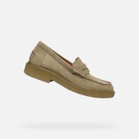 Beige women's moccasins Geox Spherica EC1 - Women's