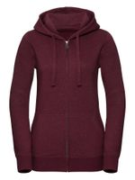 Women's Authentic Melange Zipped Hooded Sweat Russell