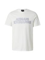 ARMANI EXCHANGE Majica  mornarsko plava / prljavo bijela
