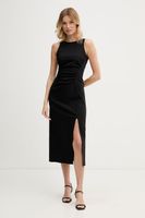 Sisley rochie drapată cu bumbac