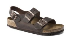 Birkenstock Milano Natural Leather Oiled Regular Fit Unisex - Sandale Birkenstock - Smeđa - 0034871-5.5 - Size: 5.5