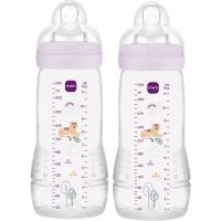 MAM Easy Active™ Baby Bottle детско шише 4m+ Purple 2x330 мл.