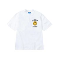 Market Smiley Upside Down Lockup T-Shirt White - Pánske - Tričko MARKET - Biele - SS0228-WHITE - Veľkosť: L
