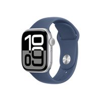 APPLE WATCH SERIES 10 42 MM SILVER DENIM BAND M/L
