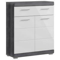 MID.YOU SPODNÁ SKRINKA, antracitová, sivá, 74/88/31 cm