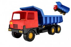 Auto Tatra 815 korba modrá kabína červená plast 75cm