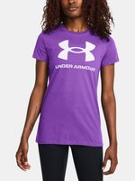 Under Armour UA Rival Logo SS Koszulka Fioletowy