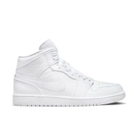 Air Jordan 1 Mid "Triple White" - Pánske - Tenisky Jordan - Biele - 554724-136 - Veľkosť: 45.5